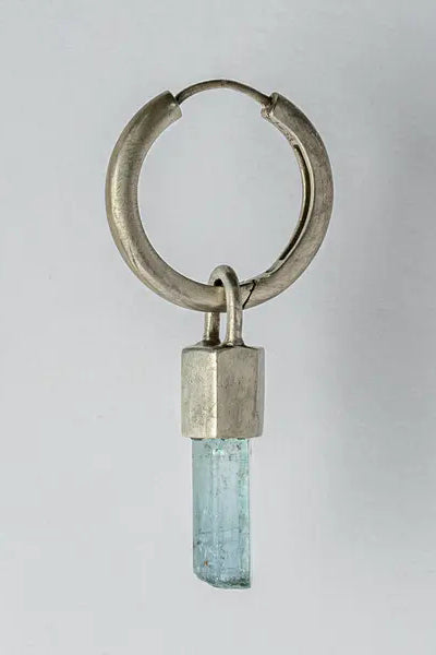 Parts of Four Hoop Drop Earrings R2335-7-DA+EMER PPOF53